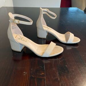 Lulu's Harper Natural Suede Ankle Strap Heels